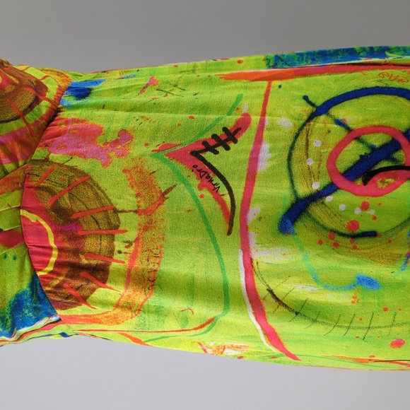 Virna Drò Graffiti Print Sleeveless Dress - Picture 6 of 14